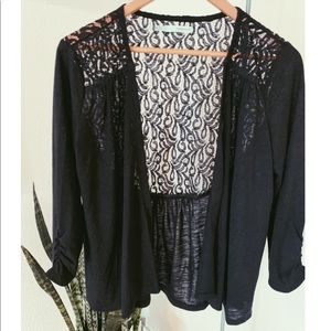 Maurices Tops - Dressy Cardigan with Lace detail Maurices Tops - Dressy Cardigan with Lace detail